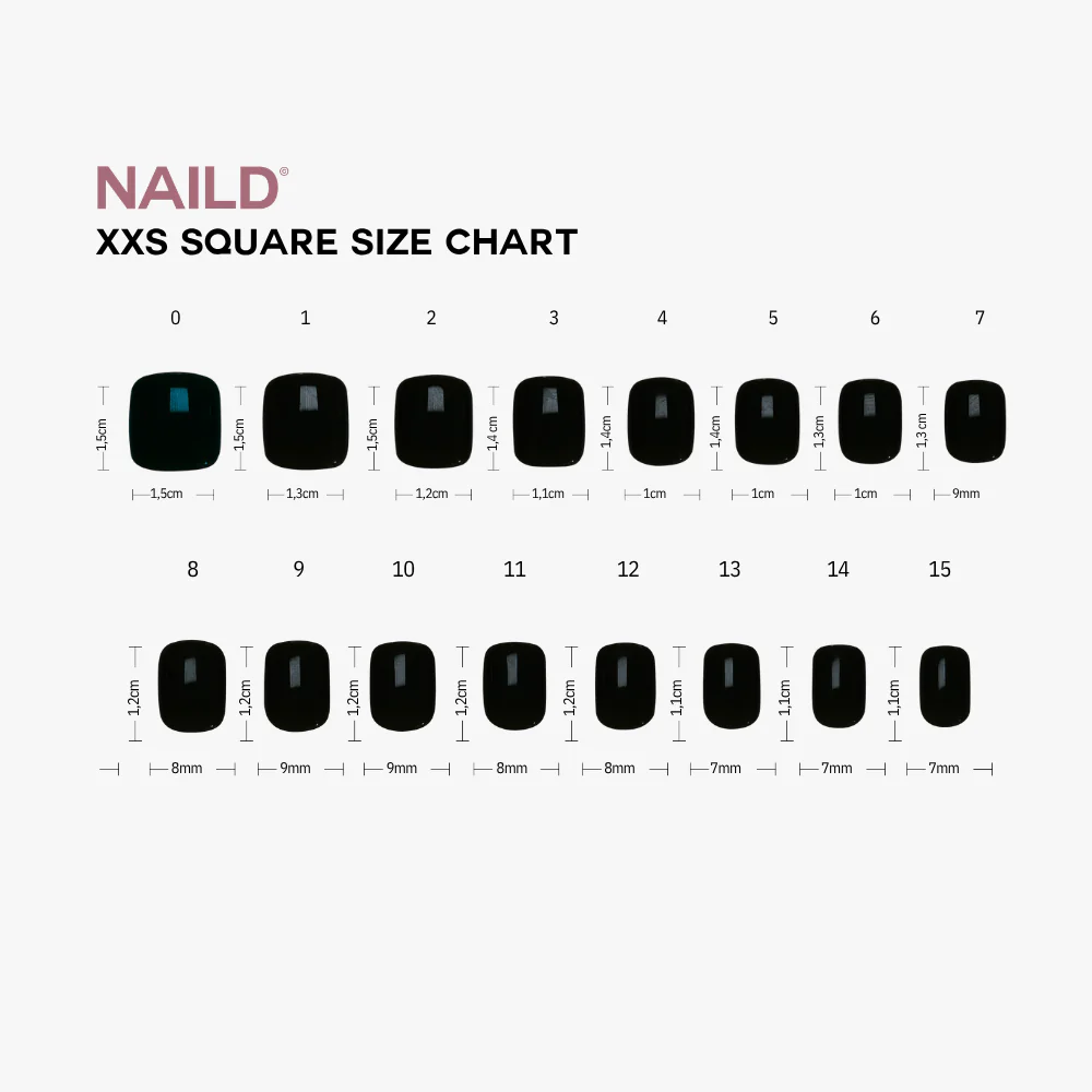 Milkshake short XXS Square Softgel Press on Nails  (inkl. Klebesticker & Nagelkleber) - Image 5