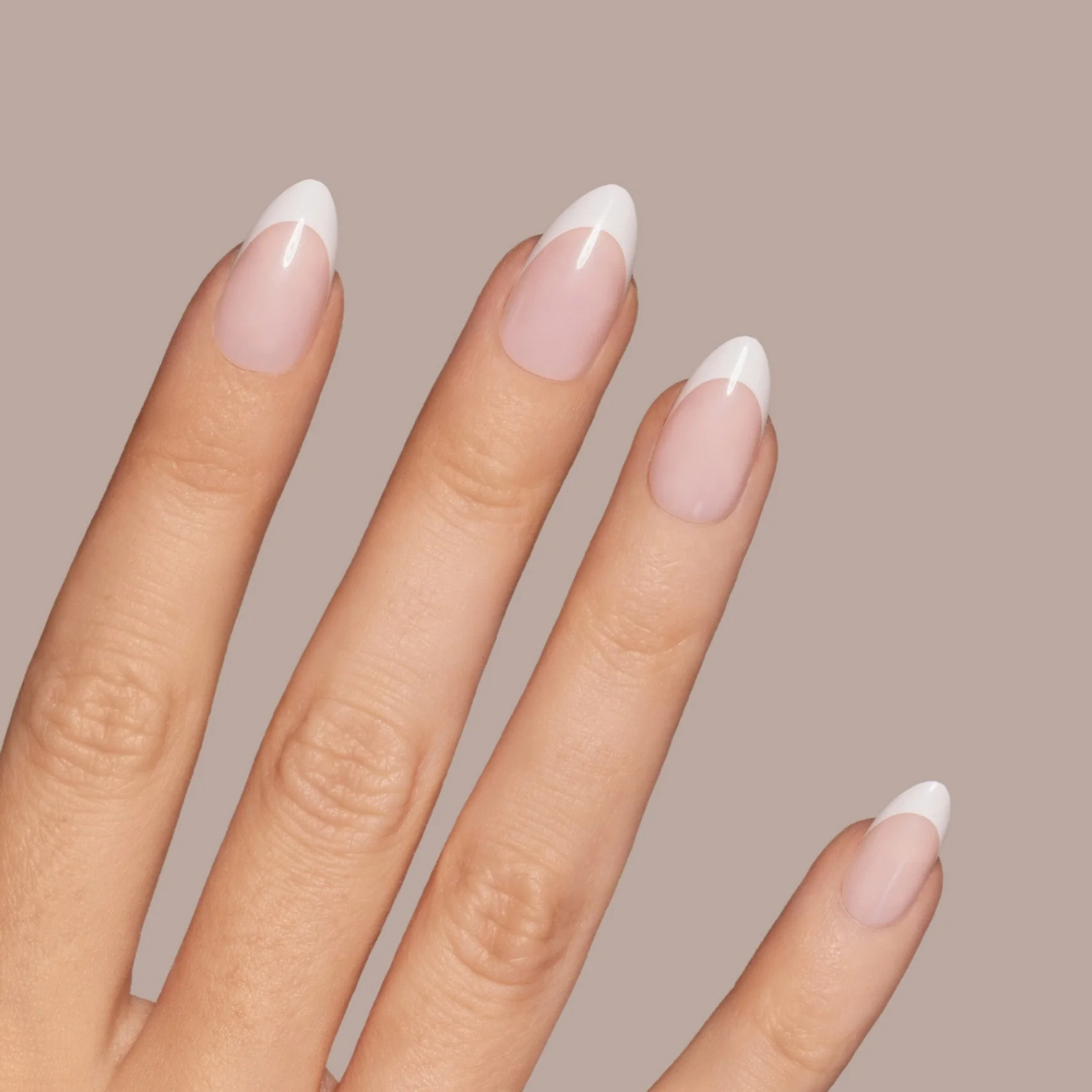 French white almond Softgel Press On Nails (inkl. Klebesticker & Nagelkleber) - Image 7