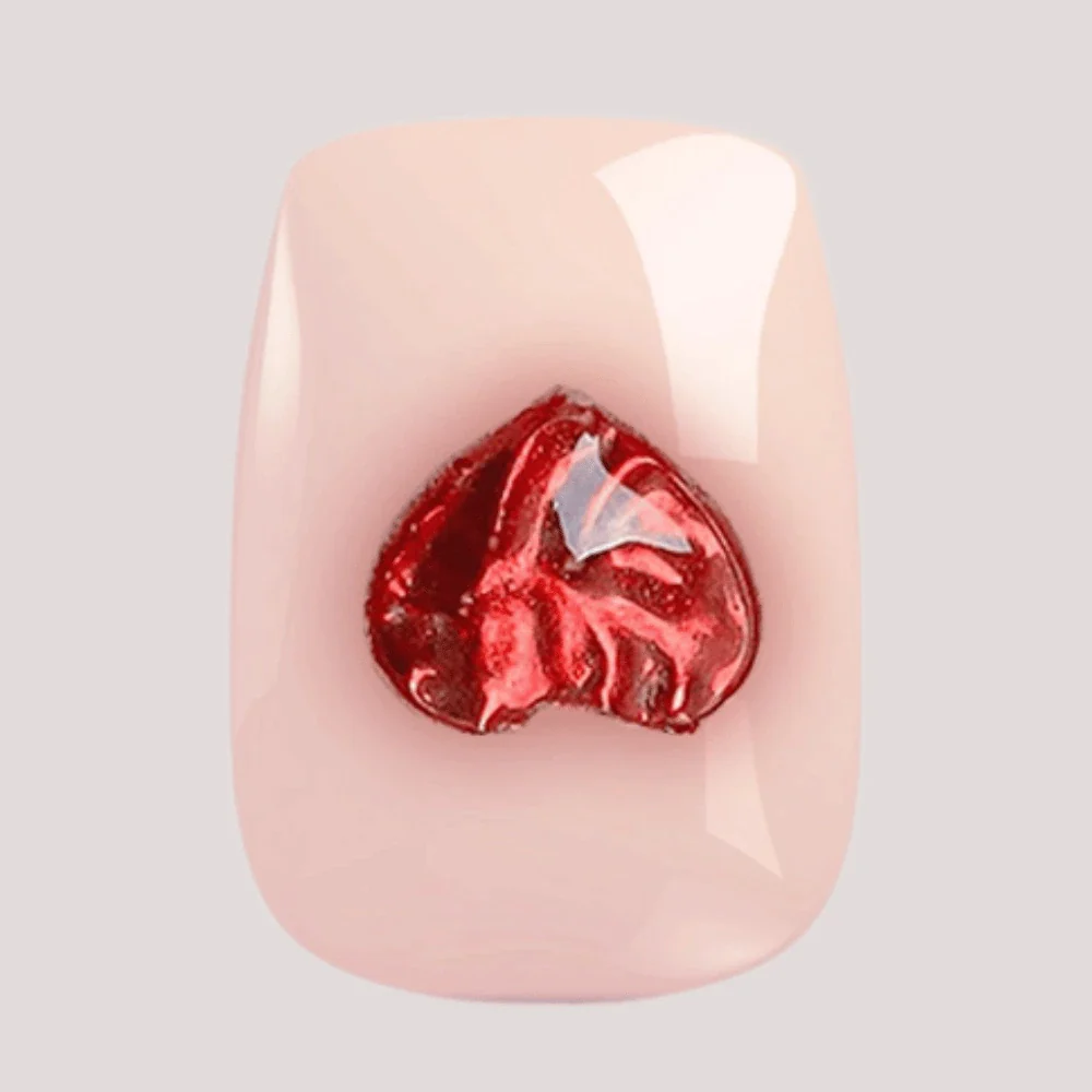 Heartbreaker I Handmade Softgel Press on Nails I Square S - Image 7