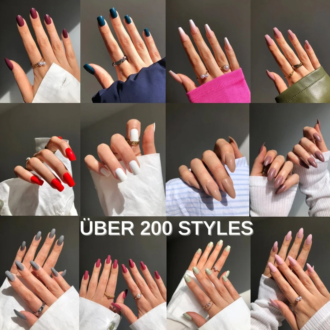 Glitter extra-long Press On Nails (inkl. Nagelkleber) - Image 6