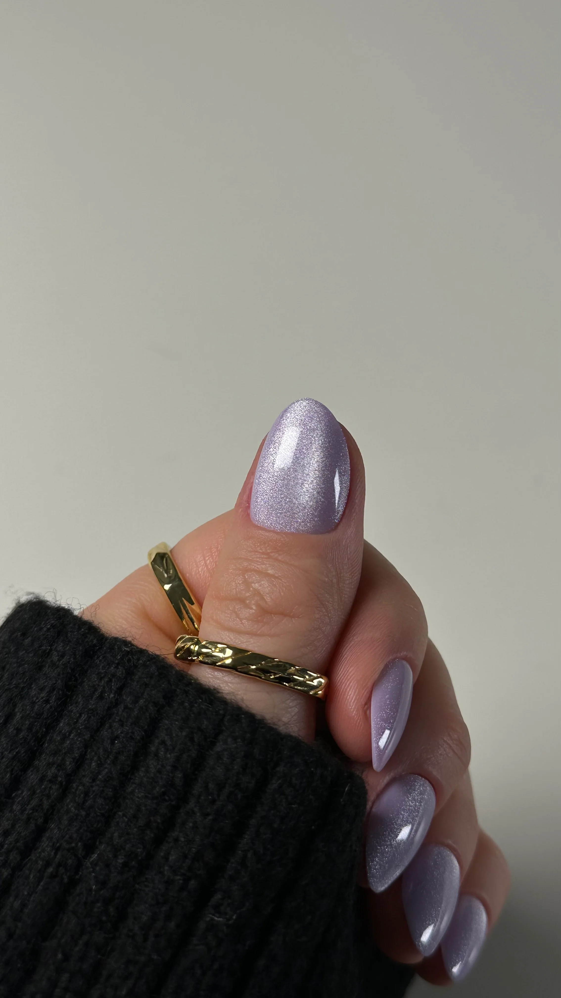 Lilac cateye xs rounded Softgel Press on Nails (inkl. Klebesticker & Nagelkleber) - Image 8