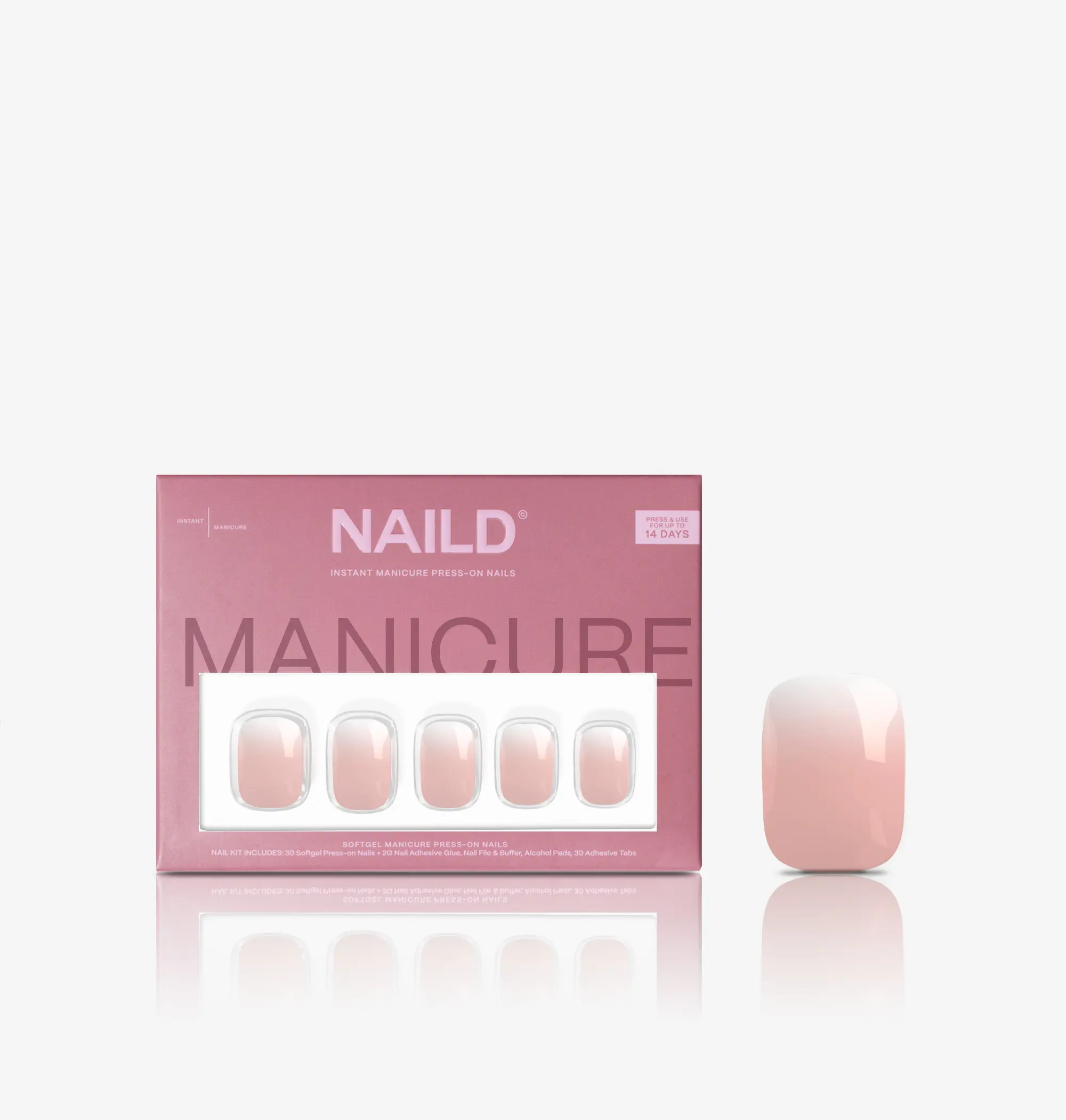 Milkshake short XXS Square Softgel Press on Nails  (inkl. Klebesticker & Nagelkleber) - Image 6
