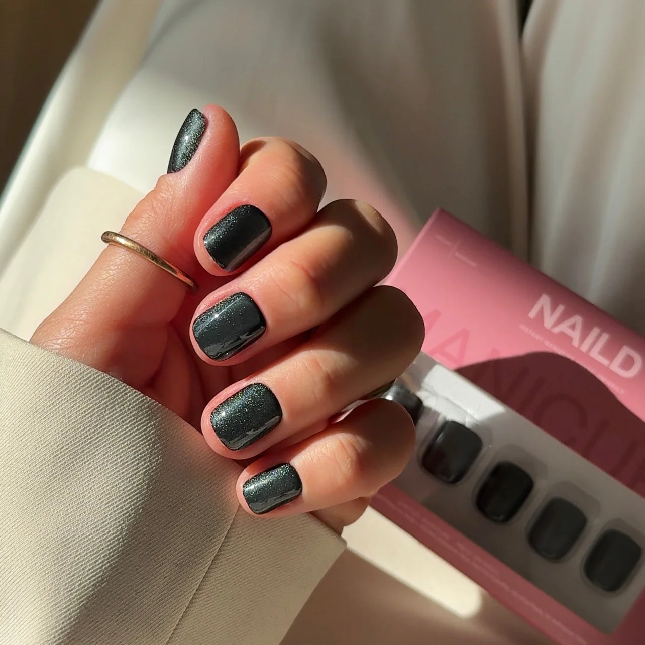 Mystic Short XXS Square Softgel Press On Nails (inkl. Klebesticker & Nagelkleber) - Image 2