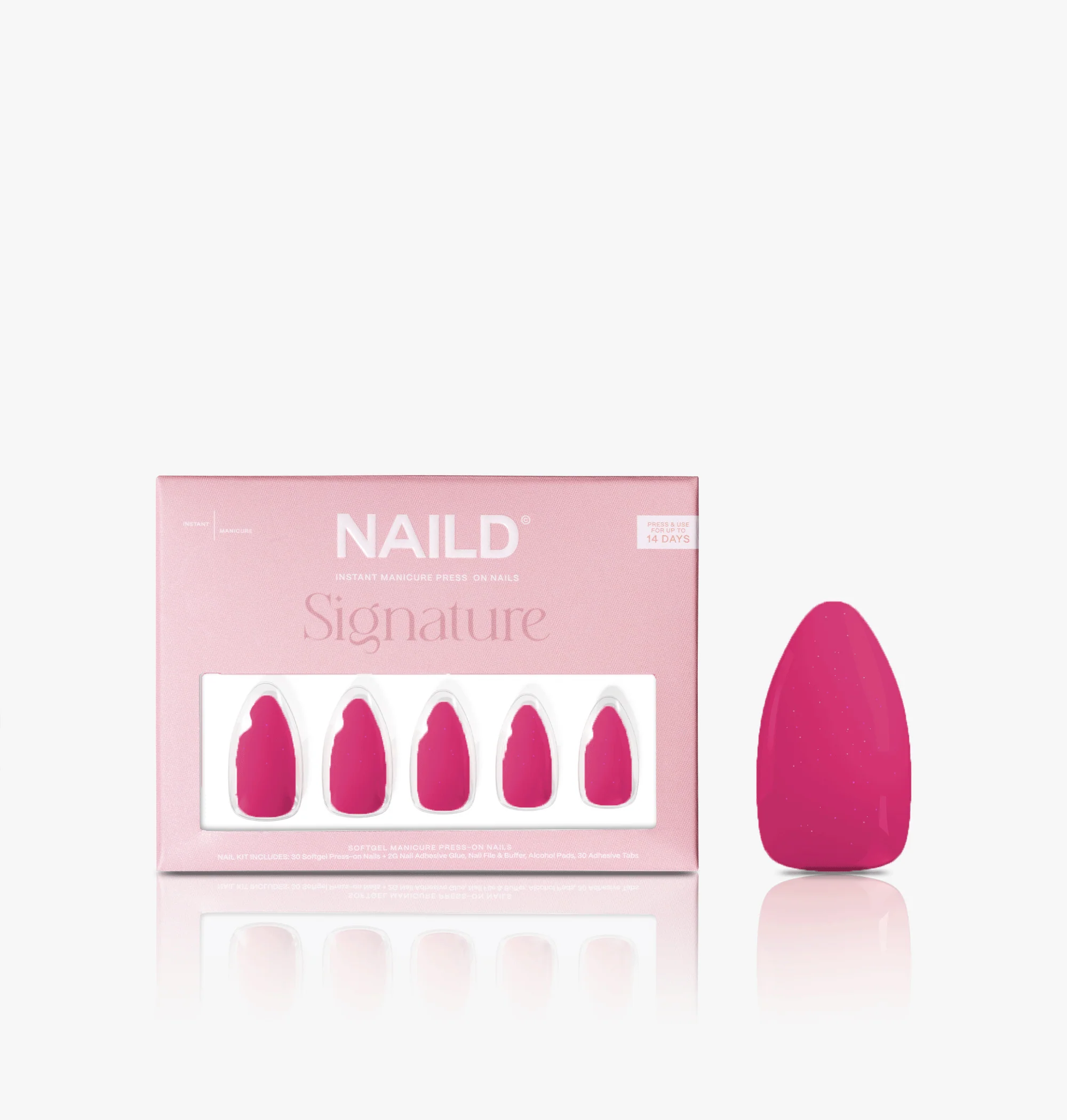 Plum chic almond Softgel Press On Nails (inkl. Klebesticker & Nagelkleber) - Image 2
