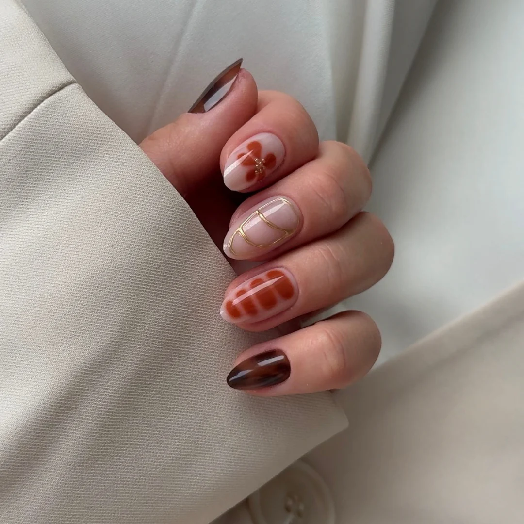 Soft Earth 3D NAILDZ Softgel Press On Nails (inkl. Klebesticker & Nagelkleber) - Image 2