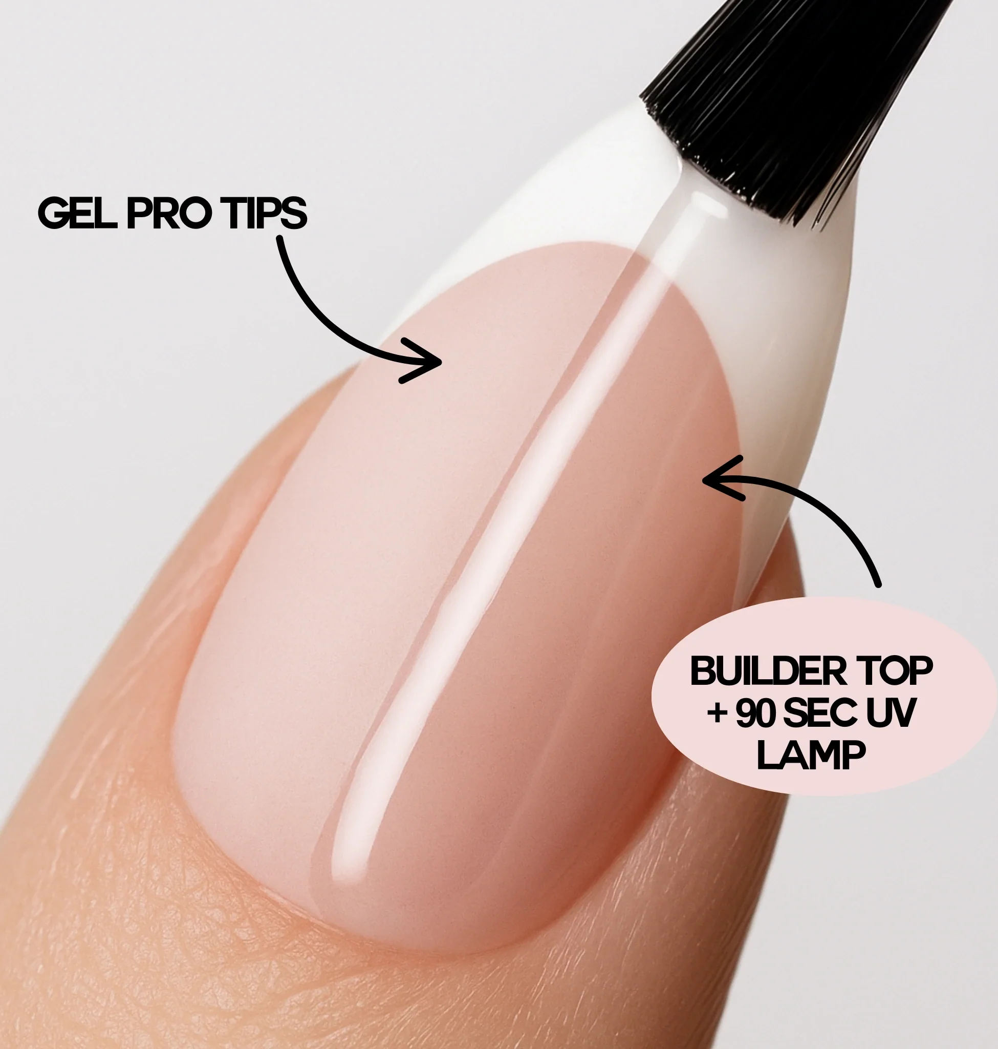 UV Builder Topcoat (für Gel pro Tips) - Image 2
