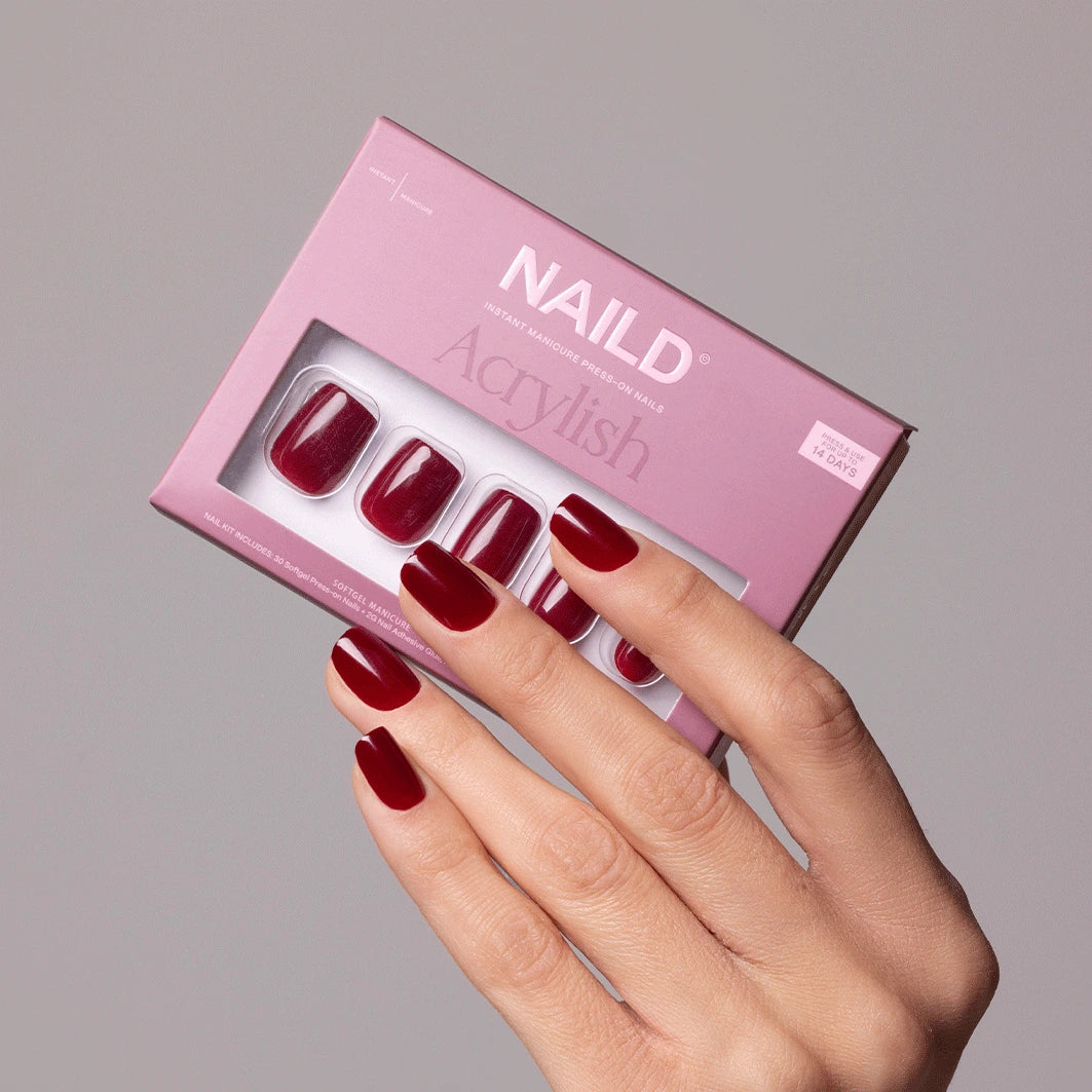 Wine short s square Softgel Press on Nails (inkl. Klebesticker & Nagelkleber) - Image 5
